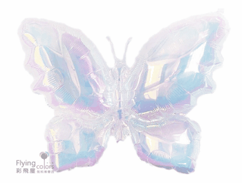 39吋透明炫彩蝴蝶氣球(100*74cm)