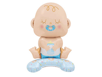 ஐ站立底座嬰兒男寶寶氣球(63*36cm)