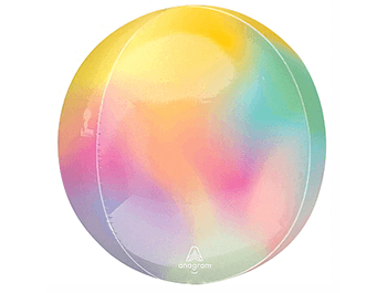 立體圓球:粉彩星塵漸層球(38cm)