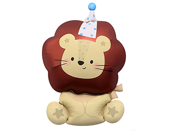 生日帽小獅子鋁箔氣球(87*53cm)