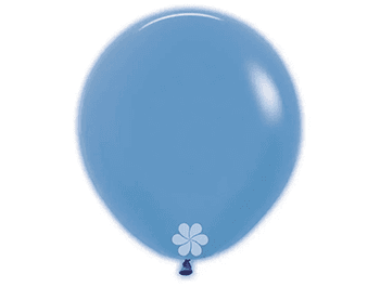 18吋圓形標準面氣球-S牌[霓虹藍色](25顆/包)