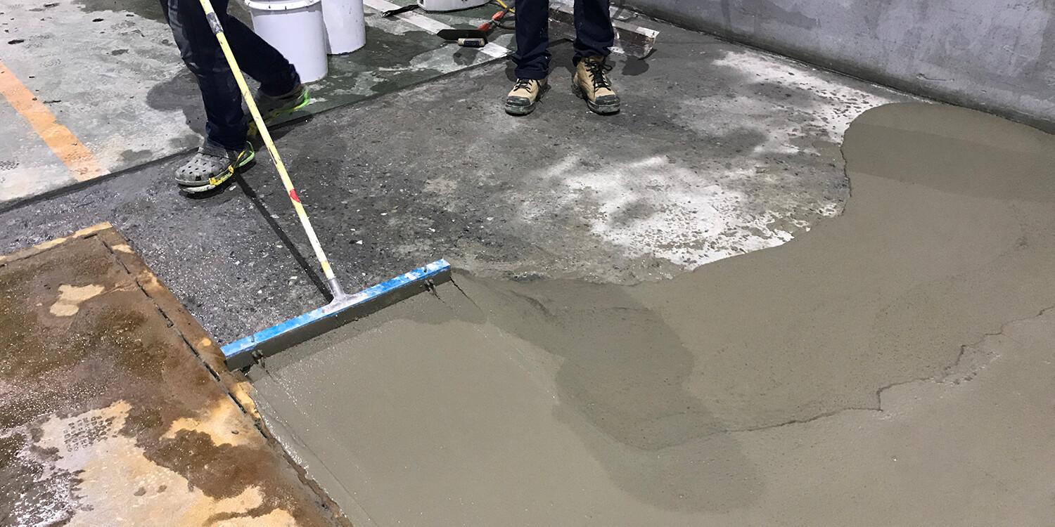 輪胎工廠老舊地坪翻新