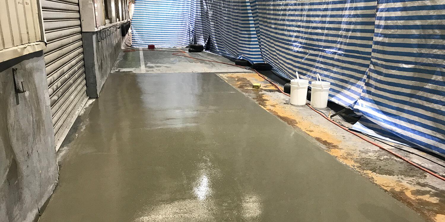 輪胎工廠老舊地坪翻新