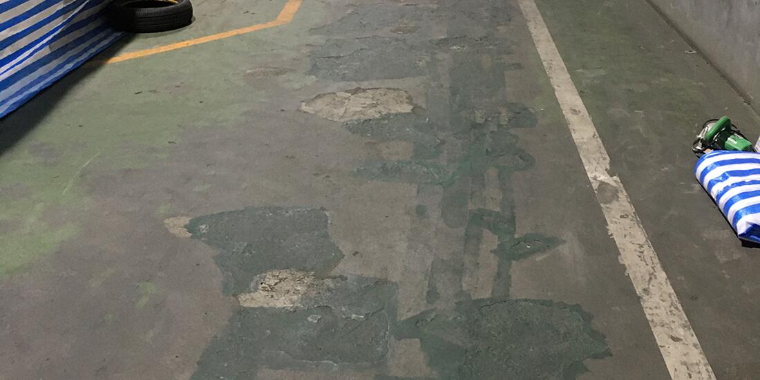 輪胎工廠老舊地坪翻新