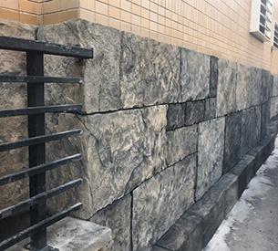 住家圍牆雕塑水泥仿真石牆