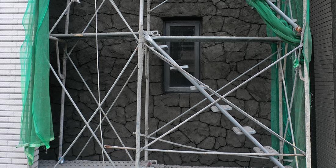 住宅外牆翻新 - 石牆造型雕刻