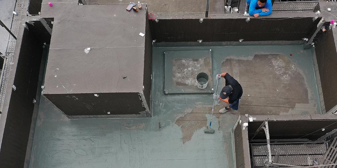 1100 屋頂防水施工完工實景，使用硬卜防水膜.JPG
