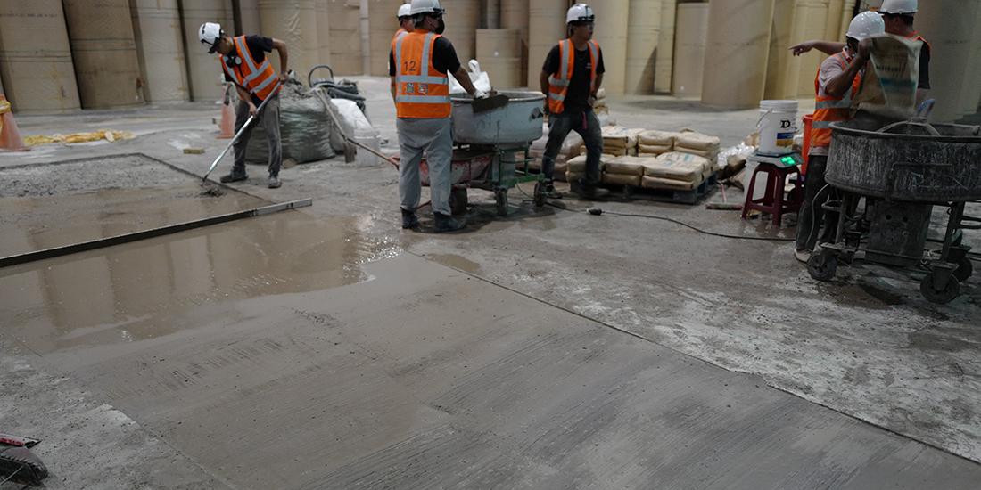永丰余工厂地坪补修
