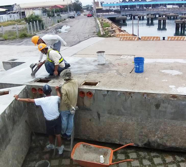 Wuqi Fishing Harbor Box Culvert Surface Construction