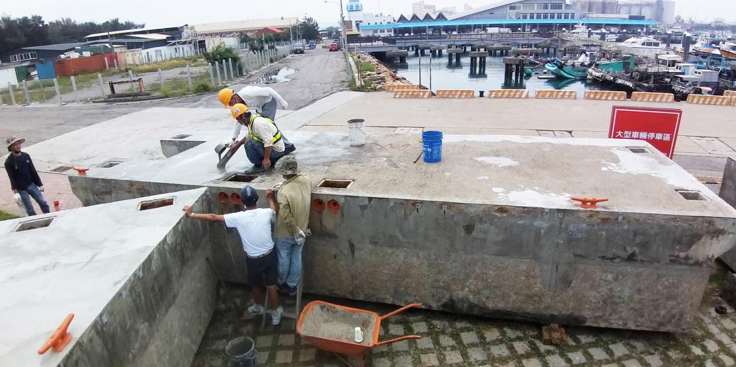 Wuqi Fishing Harbor Box Culvert Surface Construction