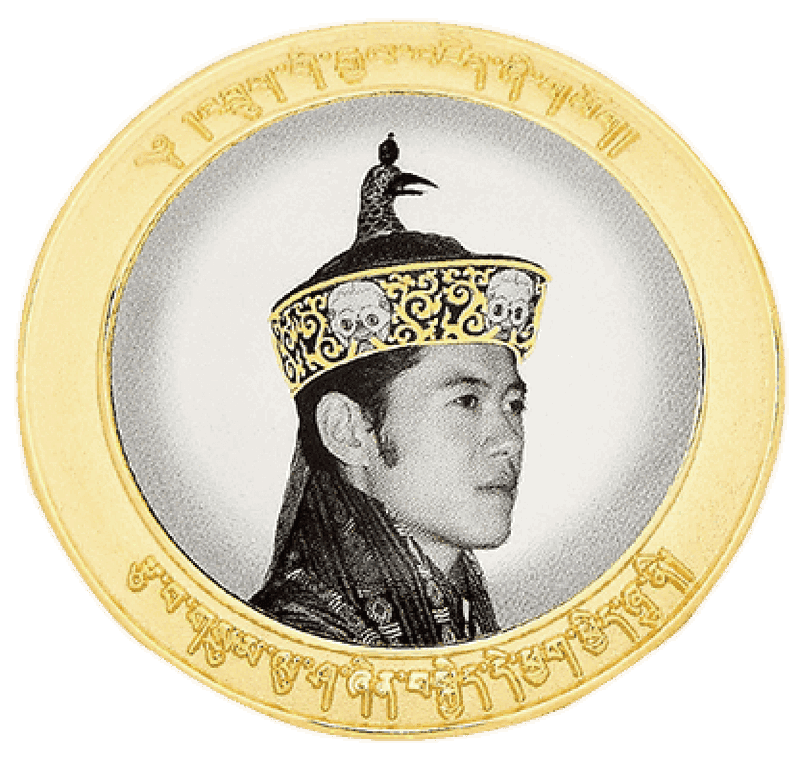 不丹國王印刷徽章