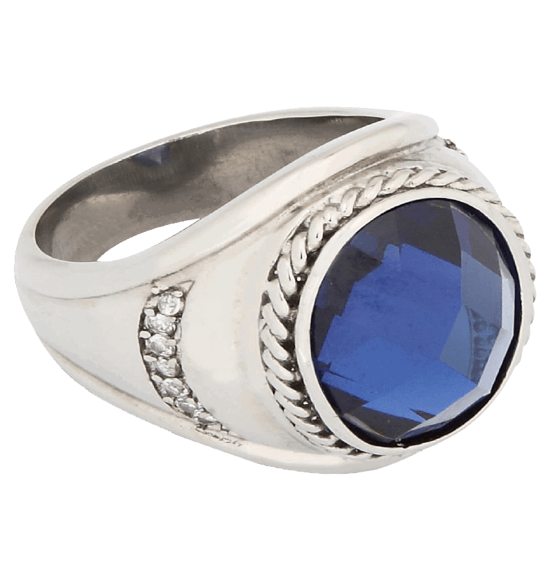 Blue Crystal Ring