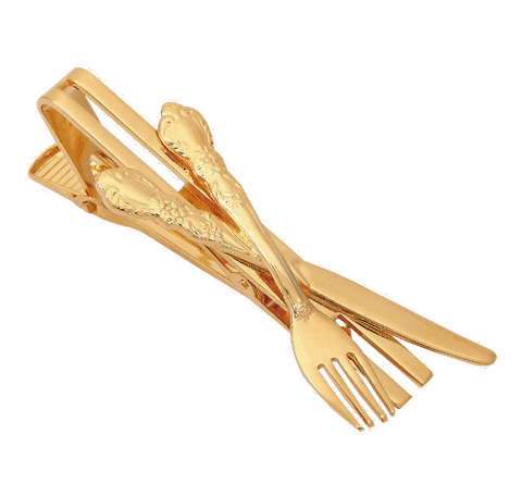 Knife And Fork Tie Bar