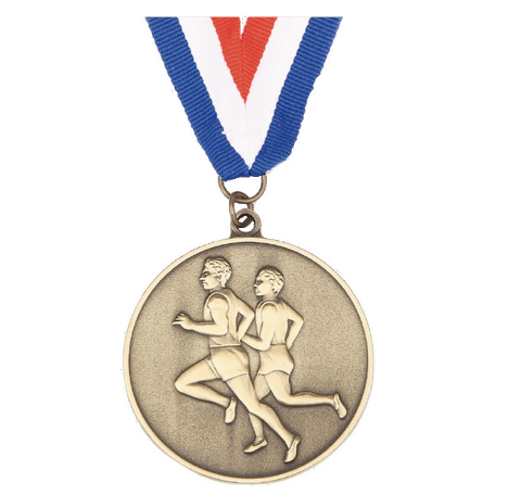 Road Running Ribbon with Medal