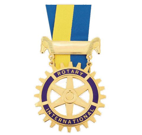 Rotary Club Ribbon with Medal