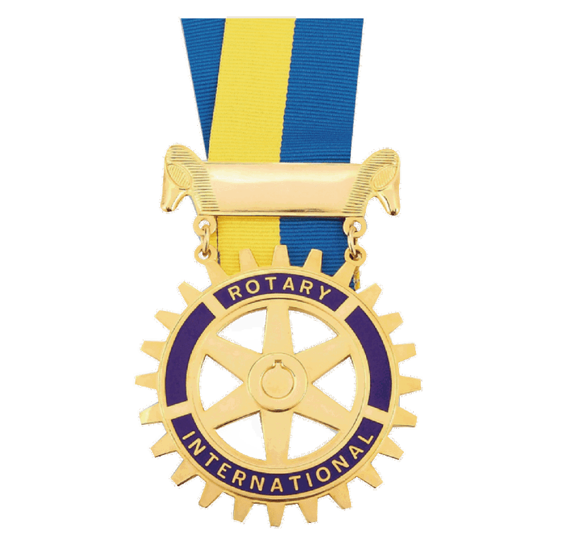 Rotary Club Ribbon with Medal