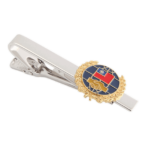 Taiwan handshake Tie Bar