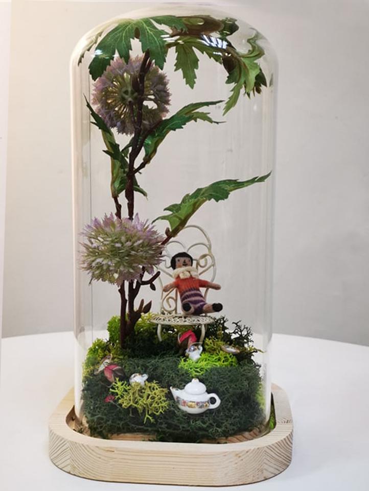 瓶中花午茶花園時間