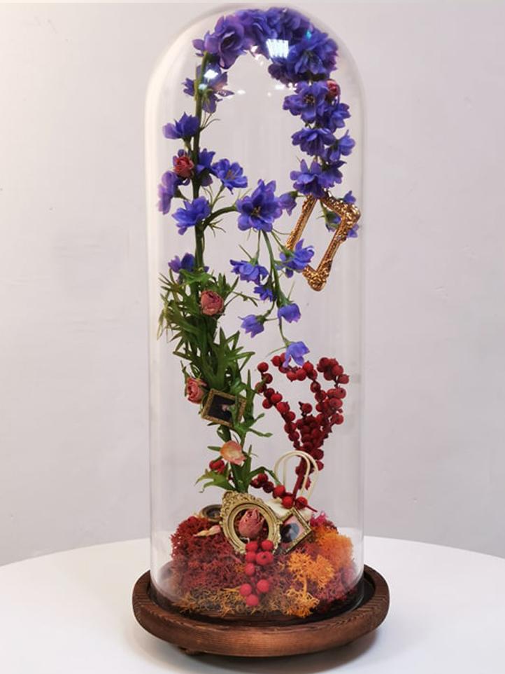瓶中花紫色夢幻凌雲霄