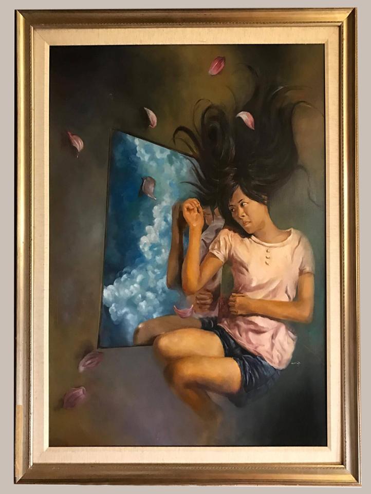 天境夢鄉-校內元旦展 西畫聯展作品 第一名