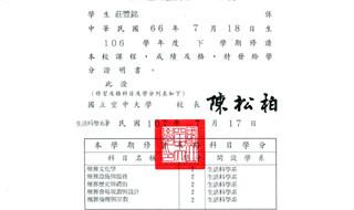 國立空中大學證書