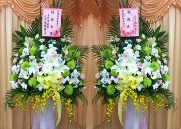 尊爵花籃一對(北部殯儀會館-含運)