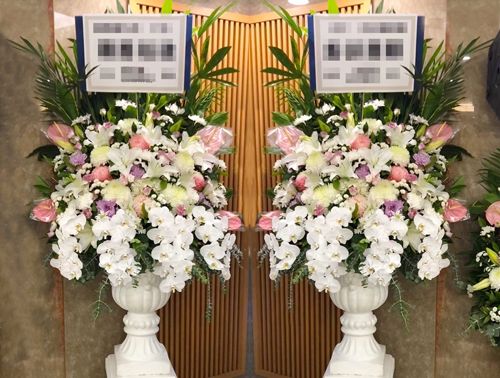 冠軍盃高250公分花籃一對(北部殯儀會館-含運)