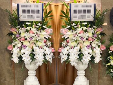 冠軍盃高250公分花籃一對(北部殯儀會館-含運)