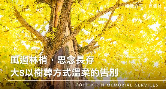 風過林梢，思念長存，大S以樹葬方式溫柔的告別
