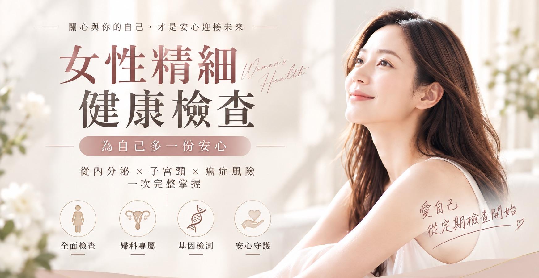  女性精細健康檢查｜現在開始剛剛好